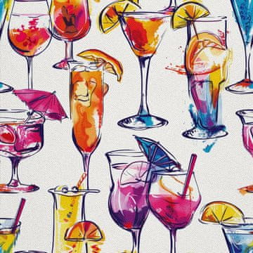 OUTDOOR DEKOSTOFFE OXFORD - Motiv Cocktail | DX8403