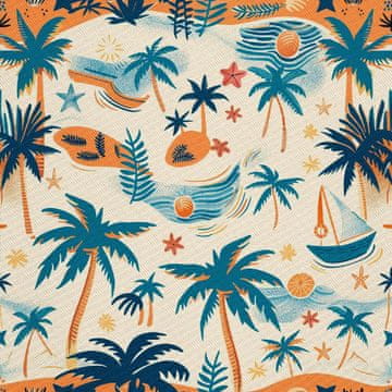 VANJSKI DEKOSTOFFE OXFORD - Motiv Sommer | DX9091