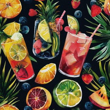 OUTDOOR DEKOSTOFFE OXFORD - Motiv Cocktail | DX8818