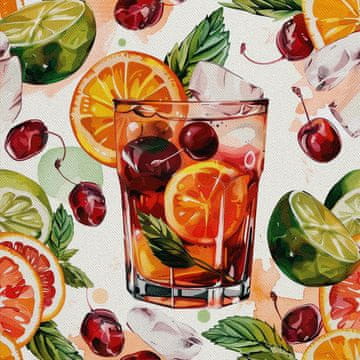 OUTDOOR DEKOSTOFFE OXFORD - Motiv Cocktail | DX8364