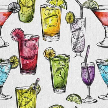 VANJSKI DEKOSTOFFE OXFORD - Motiv Cocktail | DX8367