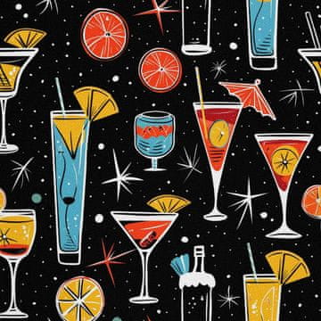 OUTDOOR DEKOSTOFFE OXFORD - Motiv Cocktail | DX8300