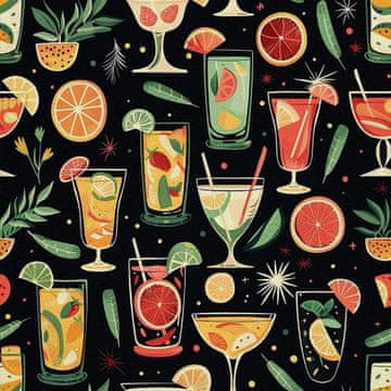 OUTDOOR DEKOSTOFFE OXFORD - Motiv Cocktail | DX8465