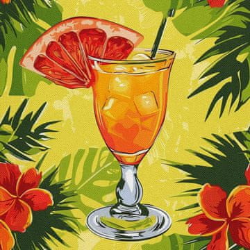 VANJSKI DEKOSTOFFE OXFORD - Motiv Cocktail | DX8523