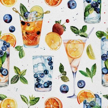 OUTDOOR DEKOSTOFFE OXFORD - Motiv Cocktail | DX8656