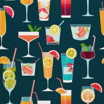 OUTDOOR DEKOSTOFFE OXFORD - Motiv Cocktail | DX8770