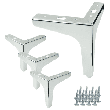 BB Set od 4 noge za namještaj Anchor srebrno-kromirane visine 13 cm