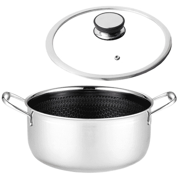 Mitsu Professional Pot 5 L, 24 cm s poklopcem Saćasti indukcijski plinski nehrđajući čelik