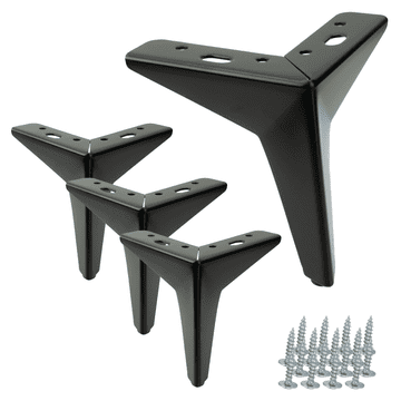 BB Set od 4 komada nogu za namještaj Gwiazda, matno crna, visina 13 cm
