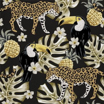 VANJSKI DEKOSTOFFE OXFORD - Motiv Leopard i Toukan I DX260