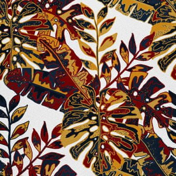 VANJSKI DEKOSTOFFE OXFORD - Motiv Blätter in Herbstfarben I DX326