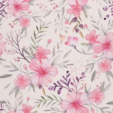 VANJSKI DEKOSTOFFE OXFORD - Motiv Pinke Blumen I DX268