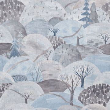 VANJSKI DEKOSTOFFE OXFORD - Motiv Winterwald I DX687