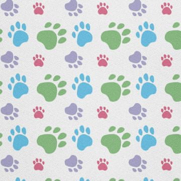 VANJSKI DEKOSTOFFE OXFORD - Motiv bunte Pfoten 2 I DX585