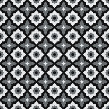 VANJSKI DEKOSTOFFE OXFORD - Motiv florale Verzierung I DX552