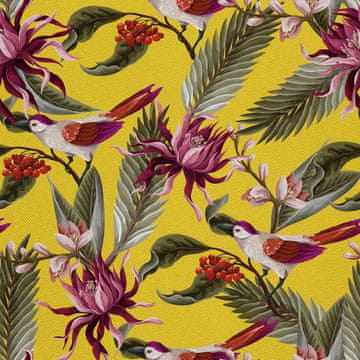 VANJSKI DEKOSTOFFE OXFORD - Motiv Vögel s Eberesche I DX302