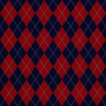 VANJSKI DEKOSTOFFE OXFORD - Motiv geometrisches Argyle-Muster 4