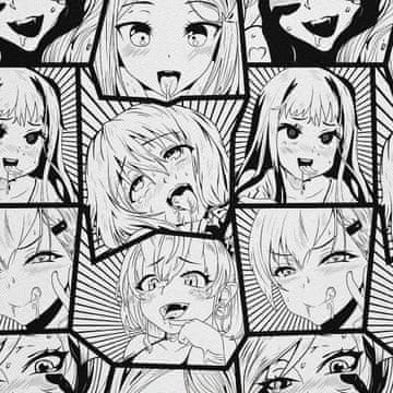 OUTDOOR DEKOSTOFFE OXFORD - Motiv Ahegao Manga
