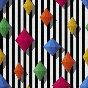 OUTDOOR DEKOSTOFFE OXFORD - Motiv boja Diamanten