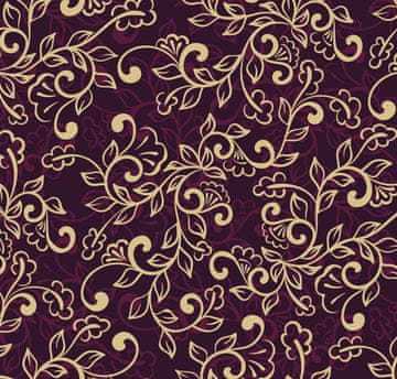 VANJSKI DEKOSTOFFE OXFORD - Motiv orientalisches Muster auf Lila I DR259