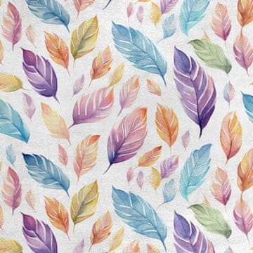 Royal Samt Stoff Polyester Zum Nähen - Motiv Gefieder - RDX2017