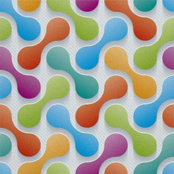 OUTDOOR DEKOSTOFFE OXFORD - Motiv Bunte Apstrakcija 2