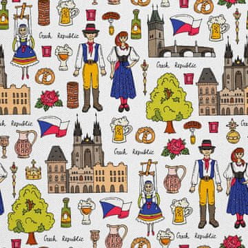 OUTDOOR DEKOSTOFFE OXFORD - Motiv Die tschechische Republik