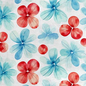 Royal Samt Stoff Polyester Zum Nähen - Motiv Blumen - RDX3032