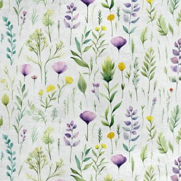 Royal Samt Stoff Polyester Zum Nähen - Motiv Blumen - RDX2739