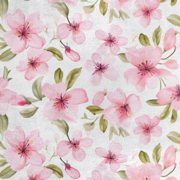 Royal Samt Stoff Polyester Zum Nähen - Motiv Blumen - RDX2746