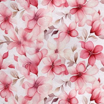 Royal Samt Stoff Polyester Zum Nähen - Motiv Blumen - RDX2943