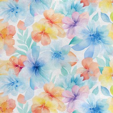 Royal Samt Stoff Polyester Zum Nähen - Motiv Blumen - RDX2930