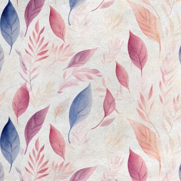 Royal Samt Stoff Polyester Zum Nähen - Motiv Blätter - RDX2608