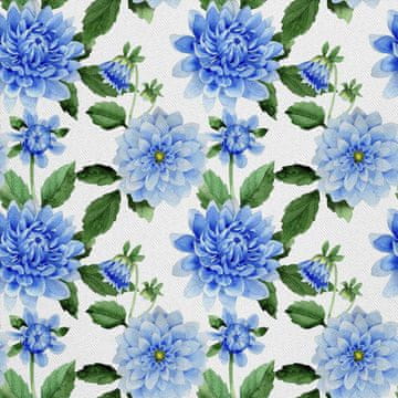 VANJSKI DEKOSTOFFE OXFORD - Motiv Blaue Dahlie 2