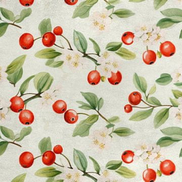 Royal Samt Stoff Polyester Zum Nähen - Motiv Obst - RDX2387