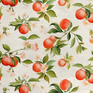 Royal Samt Stoff Polyester Zum Nähen - Motiv Obst - RDX2018