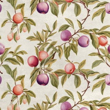 Royal Samt Stoff Polyester Zum Nähen - Motiv Obst - RDX2449