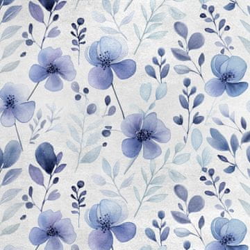 Royal Samt Stoff Polyester Zum Nähen - Motiv Blumen - RDX2688