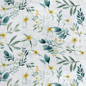 Royal Samt Stoff Polyester Zum Nähen - Motiv Blumen - RDX2925