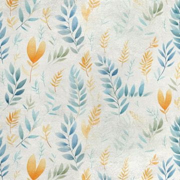 Royal Samt Stoff Polyester Zum Nähen - Motiv Blätter - RDX2975