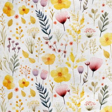 Royal Samt Stoff Polyester Zum Nähen - Motiv Blumen - RDX2962