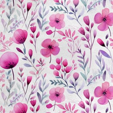 Royal Samt Stoff Polyester Zum Nähen - Motiv Blumen - RDX2733
