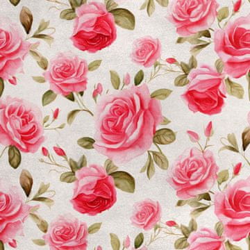 Royal Samt Stoff Polyester Zum Nähen - Motiv Blumen - RDX2698