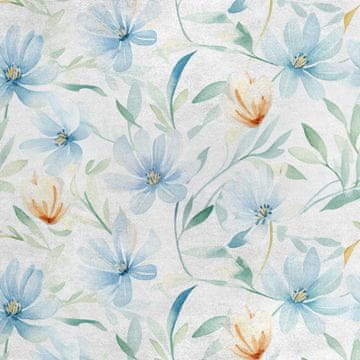Royal Samt Stoff Polyester Zum Nähen - Motiv Blumen - RDX2738