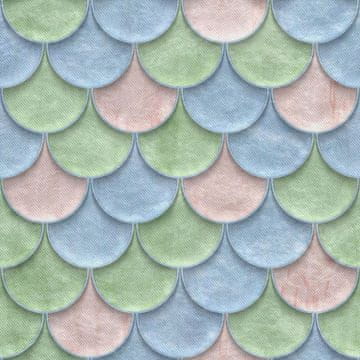 OUTDOOR DEKOSTOFFE OXFORD - Motiv Schuppen in Pastell
