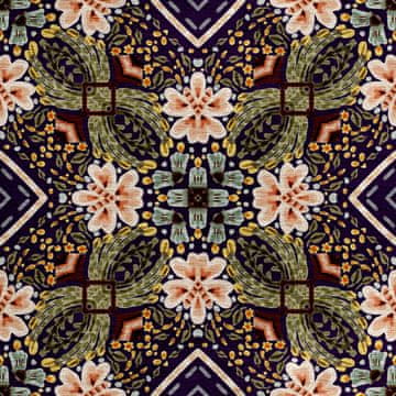 Royal Samt Stoff Polyester Zum Nähen - Motiv rustikaler Blumenhintergrund