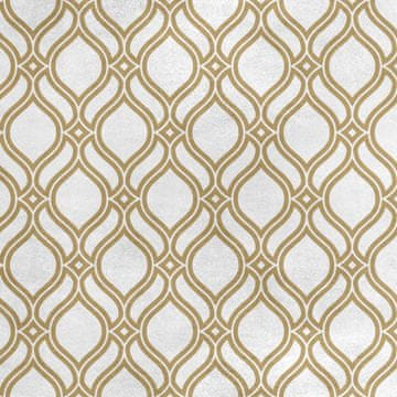 Royal Samt Stoff Polyester Zum Nähen - Motiv abstraktes arabisch