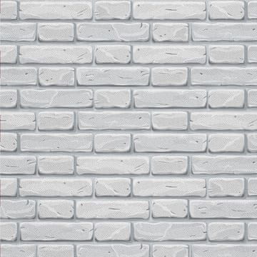 VANJSKI DEKOSTOFFE OXFORD - Motiv Weißer Backstein