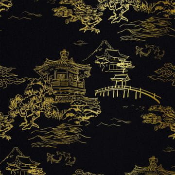 VANJSKI DEKOSTOFFE OXFORD - Motiv Japanischer Tempel