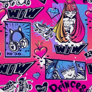 VANJSKI DEKOSTOFFE OXFORD - Motiv Anime-Prinzessin